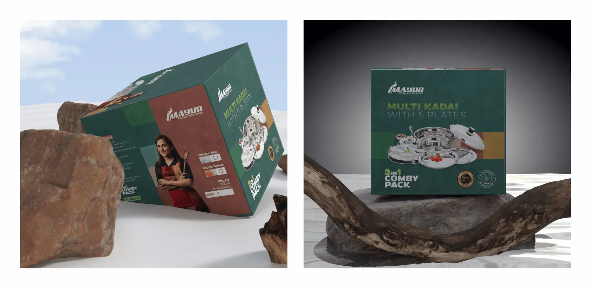 FMCG packaging design influencing consumer buying decisions through shelf visibility and branding