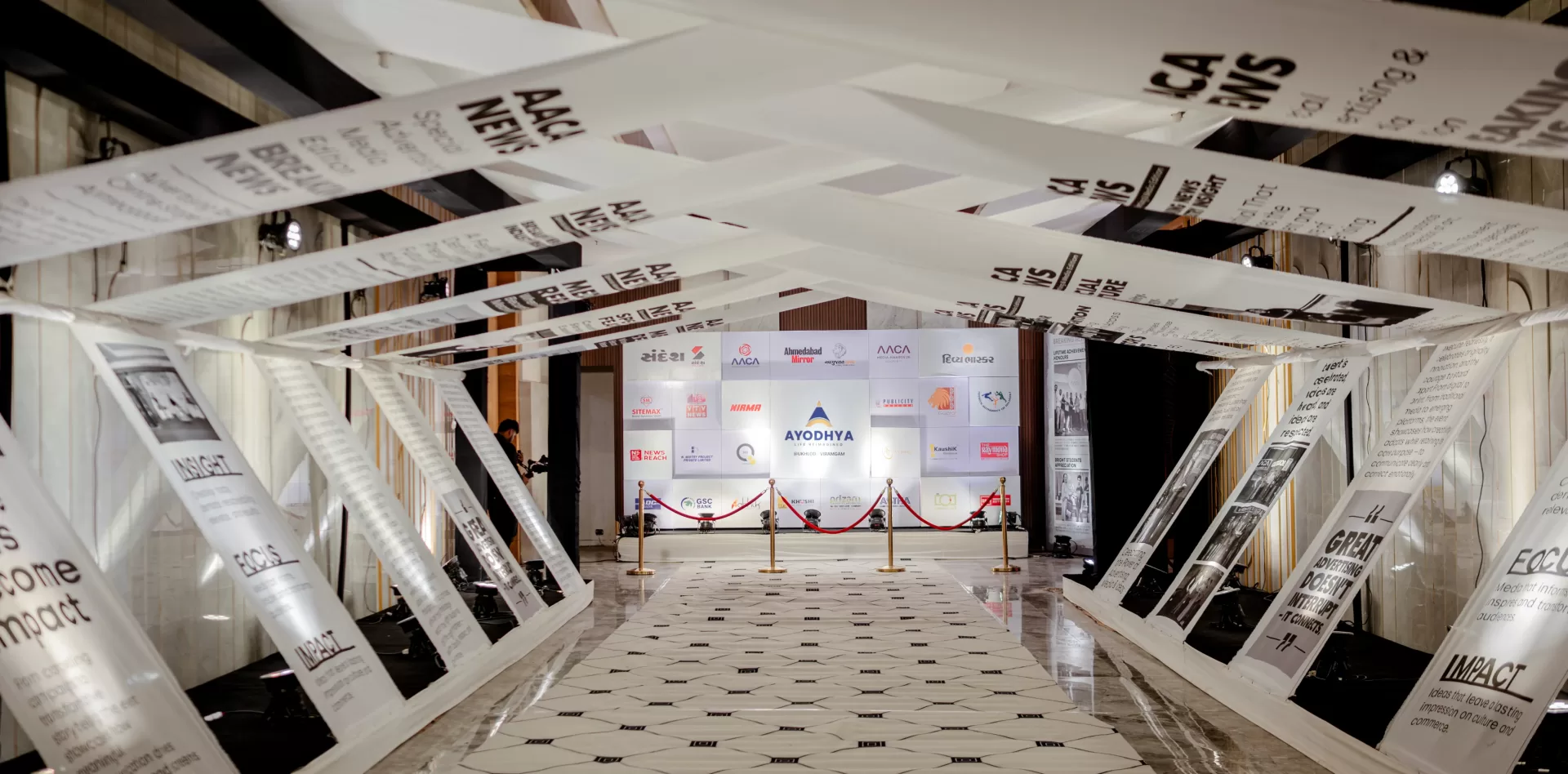 AACA Media Awards branded experiential passage
