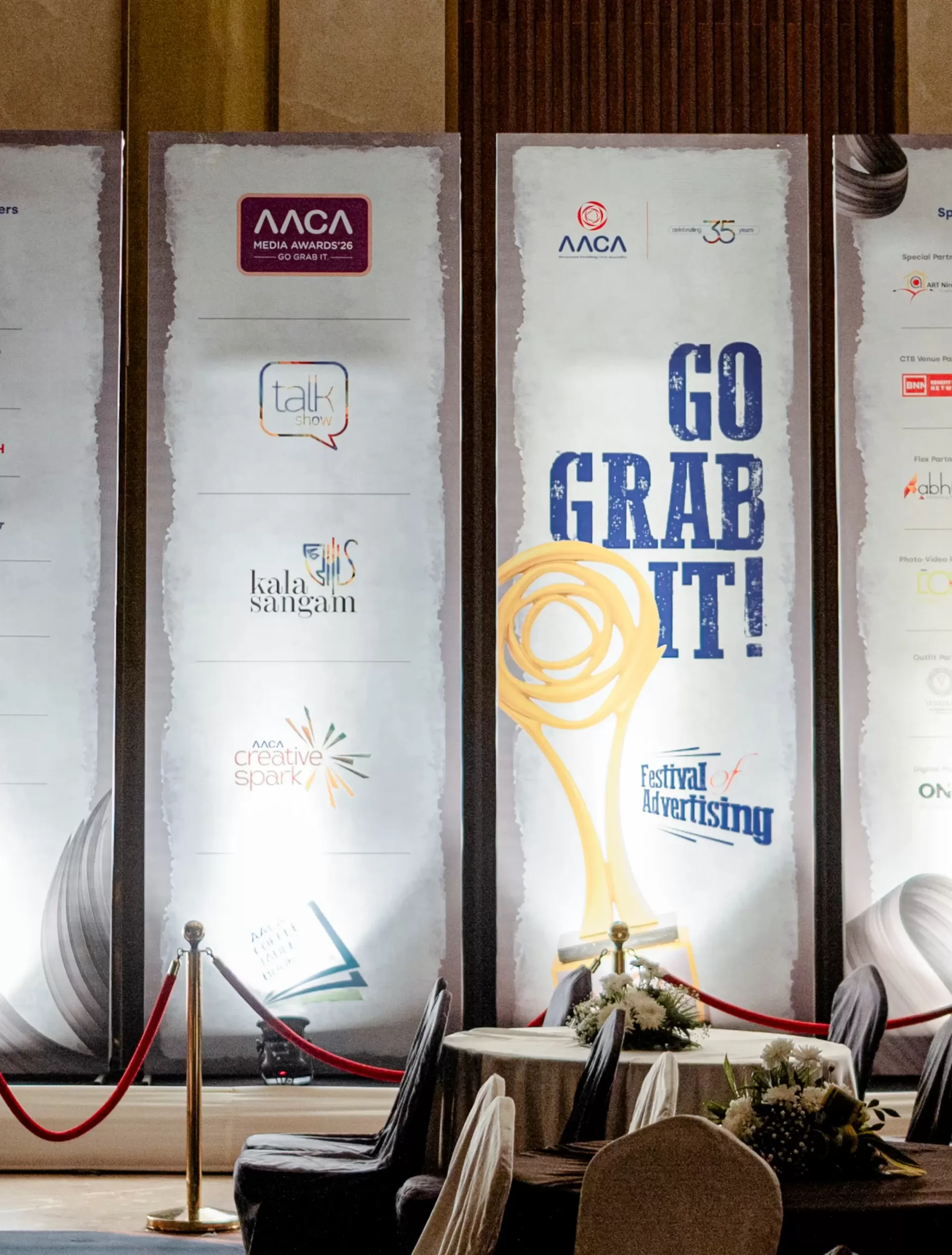AACA Media Awards trophy and recognition display