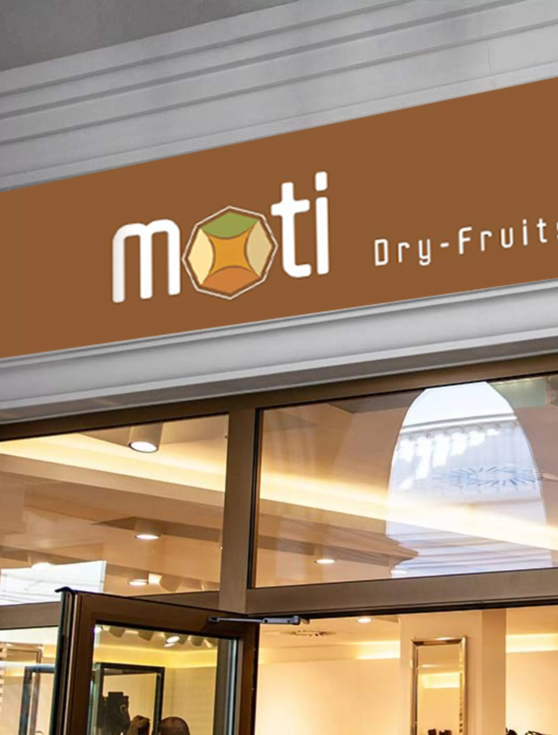 LOGO VISUAL IDENTITY ON STORE BOARD
